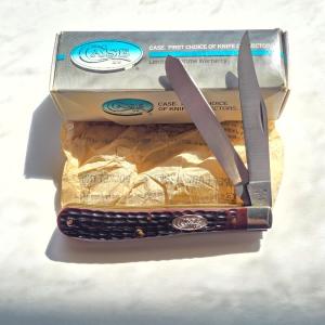 1987 Case XX 62048SP SS Slimline Jack Knife 3 Dot Jigged Bone MIB Box Papers USA