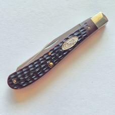 1987 Case XX 62048SP SS Slimline Jack Knife 3 Dot Jigged Bone MIB Box Papers USA