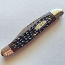 1986 Case XX 62087 SS Medium Pen Knife 4 Dot Jigged Bone MIB Box Papers USA