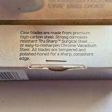 1986 Case XX 62087 SS Medium Pen Knife 4 Dot Jigged Bone MIB Box Papers USA