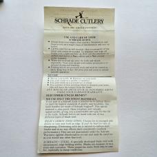 Vintage Schrade USA SC505 Scrimshaw Mallard Ducks Stockman Knife MIB Box Papers
