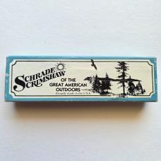 Vintage Schrade USA SC505 Scrimshaw Mallard Ducks Stockman Knife MIB Box Papers