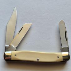Vintage Schrade USA SC505 Scrimshaw Mallard Ducks Stockman Knife MIB Box Papers