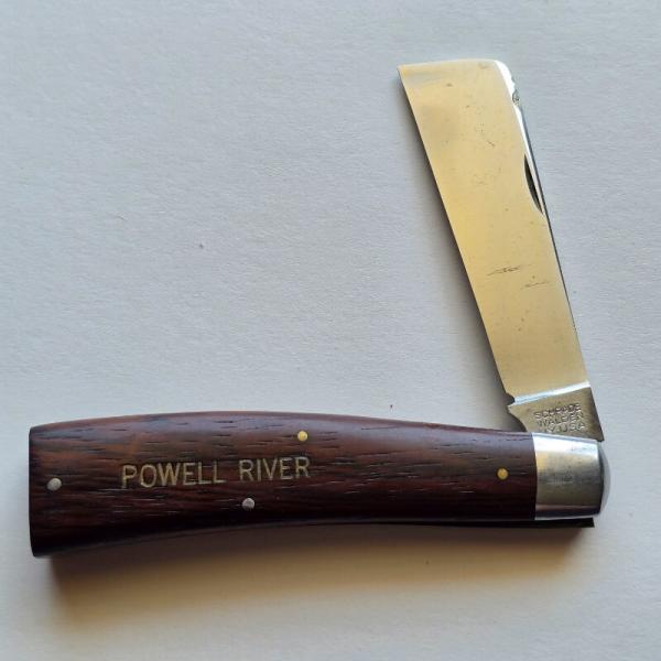 Vintage Schrade Walden NY USA 163 Rope Sailor Knife Hardwood Powell River Near Mint