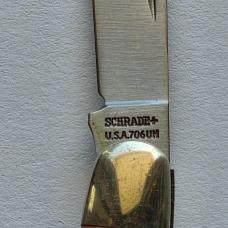 Vintage Schrade USA 706UH Uncle Henry 2-Blade Pen Knife MIB Clamshell Box Papers