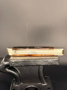 1986 Case XX USA 4 Dot 6249 Copperhead Pocket Knife with Brown and Red Jigged Bone Covers - GORGEOUS