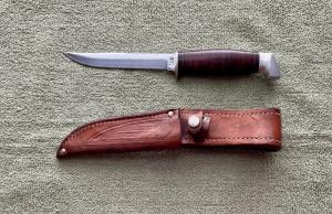 Case USA 60s-70s Era 4” Leather Handle Hunting Knife