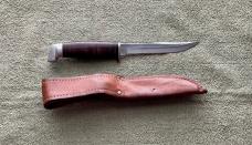 Case USA 60s-70s Era 4” Leather Handle Hunting Knife
