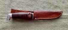 Case USA 60s-70s Era 4” Leather Handle Hunting Knife