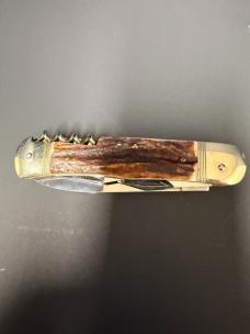 Vintage Hubertus 7.75" Leverlock multi-tool pocket knife