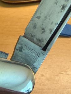 1930s Era Imperial Providince RI Synthetic Handled Dogleg Pocket Knife