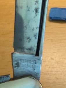 1930s Era Imperial Providince RI Synthetic Handled Dogleg Pocket Knife