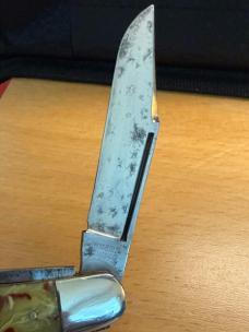 1930s Era Imperial Providince RI Synthetic Handled Dogleg Pocket Knife