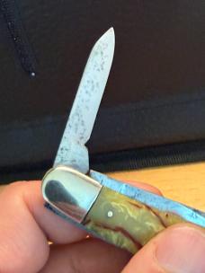 1930s Era Imperial Providince RI Synthetic Handled Dogleg Pocket Knife