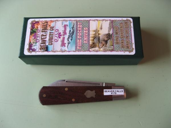 BEAVER FALLS CUTLERT/COOPER CUTLERY JACK FRANCISCAN WALNUT #2 BEAVER FALLS CUTLERT/COOPER CUTLERY JACK FRANCISCAN WALNUT #2
