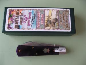 BEAVER FALLS CUTLERTCOOPER CUTLERY JACK SMOOTH PURPLE BONE 1