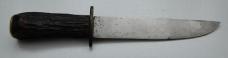 Meriden Cutlery Company (Southington) In Very Good Condition Dark Brown Antler Covers 7 1/2" (186)
