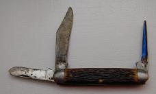 Pal Cutlery Company In Very Good Condition With Brown Bone Covers 3 1/4