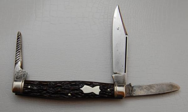 Hibbard Spencer Bartlett In Excellent Condition With Brown Bone Covers 3 7/8" Long (292)