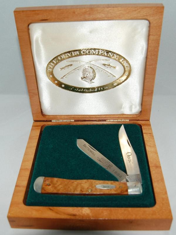 Orvis (Camillus) Battenkill River, 1994, Wooden Presentation Box (32)