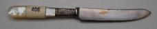 Landers, Frary and Clark Butter Knife In Very Good Condition With MOP Covers 5 7/8" Long (466)