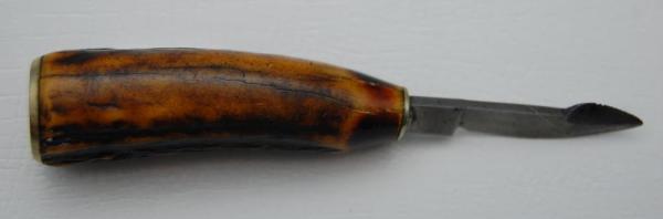 Landers, Frary and Clark Ink Eraser In Very Good Condition With Bone Covers 4 1/4" Long (469)