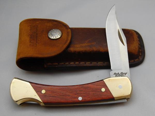 Schrade In Excellent Condition With Resin Impregnated Hardwood Covers 5 Schrade In Excellent Condition With Resin Impregnated Hardwood Covers 5