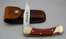 Schrade In Excellent Condition With Resin Impregnated Hardwood Covers 5