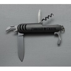 Chinese Made Pocket Knife In Good Condition With Metal Covers 3 1/2