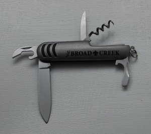 Chinese Made Pocket Knife In Good Condition With Metal Covers 3 1/2