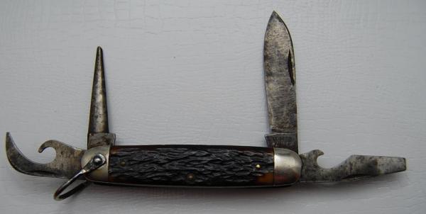 Ulster Unofficial Scout With Brown Bone Covers 3 3/4 (51)