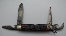 Ulster Unofficial Scout With Brown Bone Covers 3 3/4 (51)