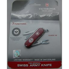 Victorinox In Mint Condition With Red Plastic Covers 2 3/8