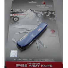 Victorinox In Mint Condition With Blue Plastic Covers 4 3/8