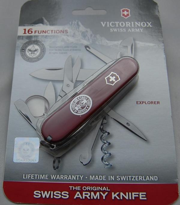 Official Boy Scouts of America BSA Victorinox In Mint Condition With Red Plastic Covers 3 1/2" (581)