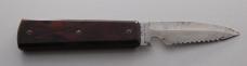 Unmarked Fixed-Blade Knife In Excellent Condition With Synthetic Covers 7 1/2" Long (603)