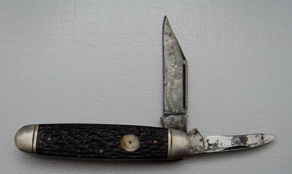 Boker Unofficial Scout With Brown Bone Covers 3 5/8" Long (63)