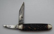 Boker Unofficial Scout With Brown Bone Covers 3 5/8" Long (63)