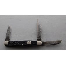 Camillus In Very Good Condition With Black Jigged Bone Covers 3 1516 Long 643
