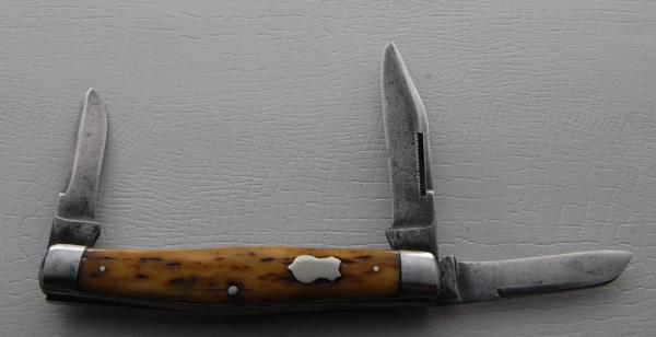 Wyeth's Warranted Cutlery In Very Good Condition With Brown Jigged Bone Covers 4