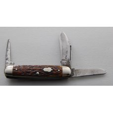 Remington In Very Good Condition With Brown Jigged Bone Covers 3 1/2" Long (664)