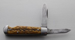 Imperial In Very Good Condition With Brown Jigged Bone Covers 3 3/8" Long (669)