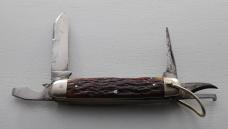 E.C. Simmons In Excellent Condition With Brown Jigged Bone Covers 3 5/8" Long (676)