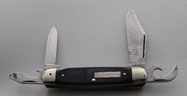 Craftsman In Very Good Condition With Sawcut Black Synthetic Covers 3 3/4" Long (692)