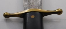 Collins & Co. Fixed-Blade Knife In Excellent Condition With Smooth Green (Black) Bone Covers (702)