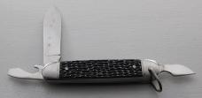 Colonial Unofficial Scout Pocket Knife In Excellent Condition W/Black Jigged Synthetic Covers (725)