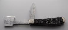Union Cutlery Company Unofficial Scout Knife In Excellent Condition W/Brown Jigged Bone Covers (726)