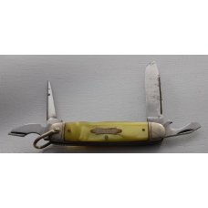 Iroquois Unofficial Scout Pocket Knife In Excellent Condition With Pearl Synthetic Covers (734)