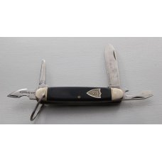 Camillus Unofficial Scout Pocket Knife In Excellent Condition WSmooth Black Synthetic Covers 736