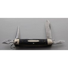 Imperial Unofficial Scout Pocket Knife In Excellent Condition W/Black Jigged Synthetic Covers (750)